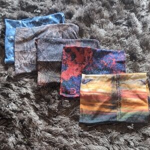 Collection Of 5 Stretchy Head Or Neck Bands For Sun And Sweat Protection